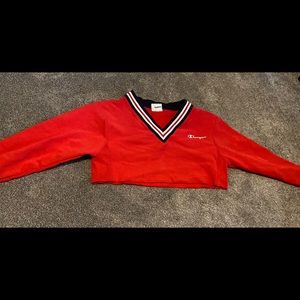 Long sleeve champion crop top!